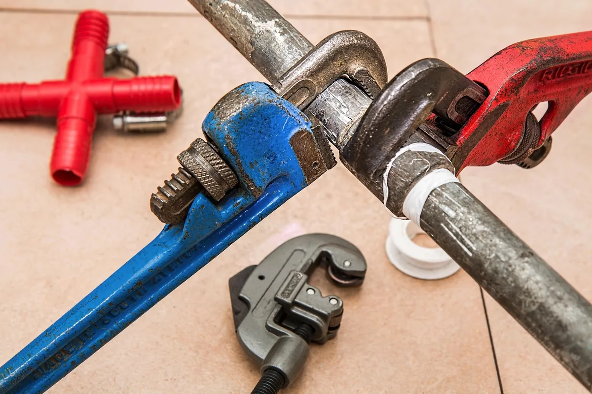 Professional handyman doing home repair work