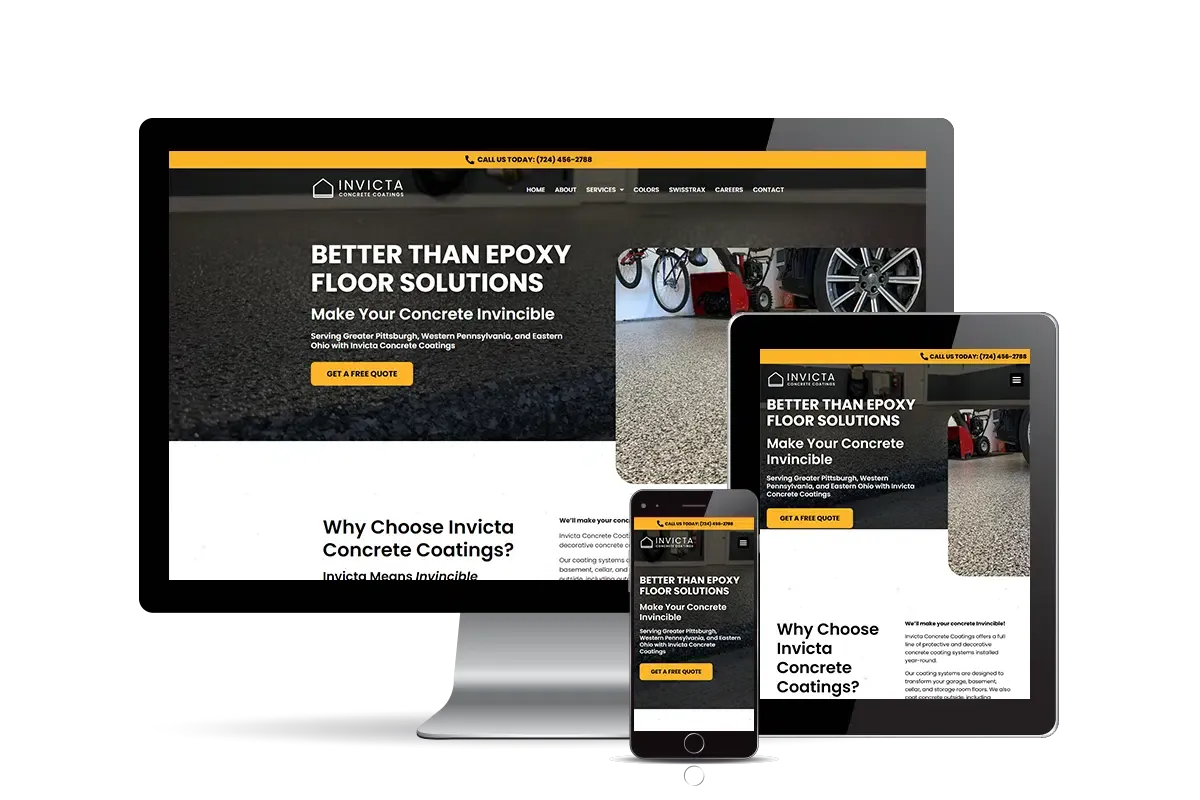 Client website result
