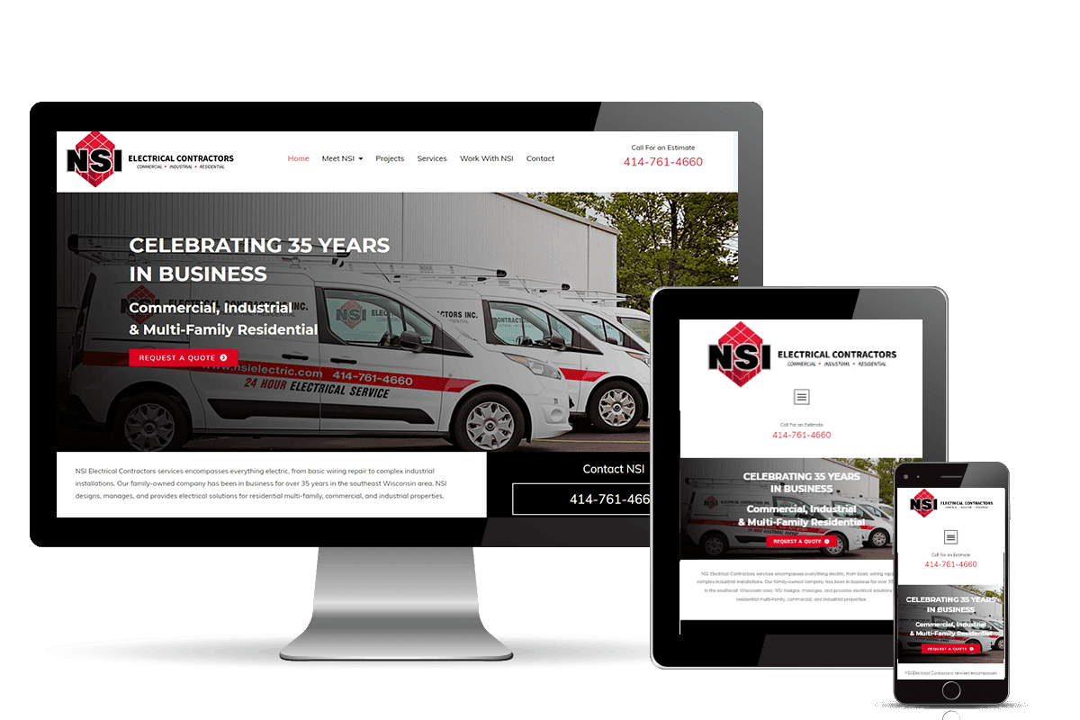 Best Electrical Contractors WI NSI Electrical Contractors Inc banner home page