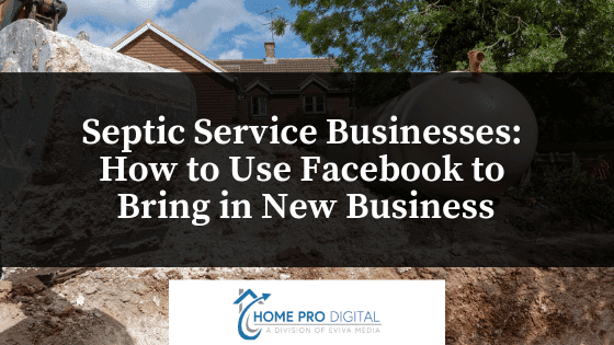 septic service companies use facebook new business