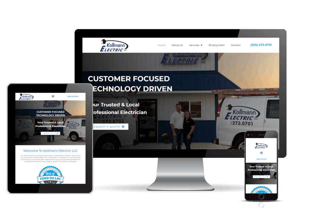 Kollmann Electric website design