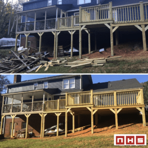 before and after exterior design of a house