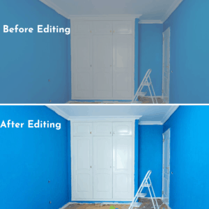 before and after editing