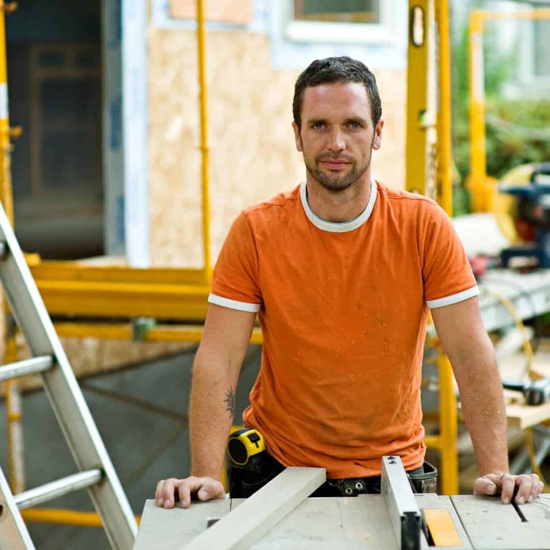 male contractor at work