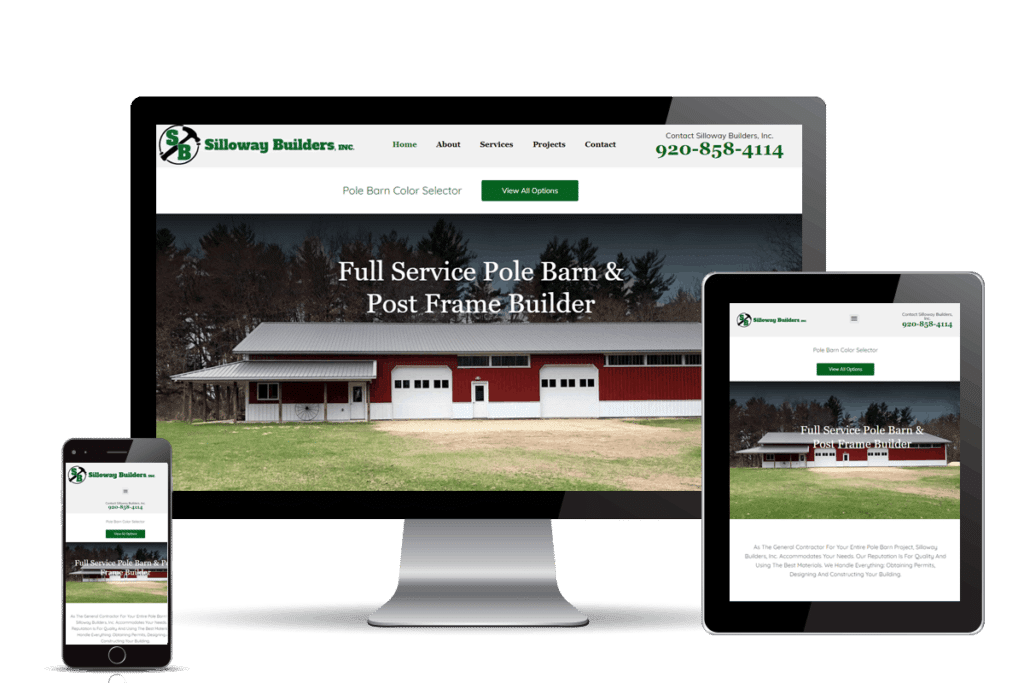 hvac website design for silloway builders