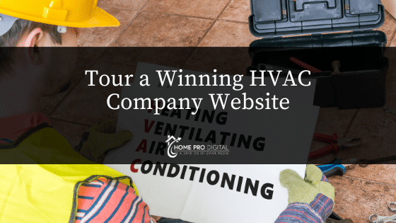 HVAC Company Website page design