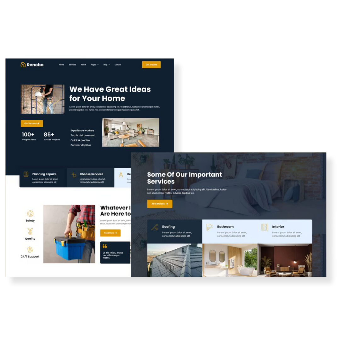 affordable remodeling Website Design 1