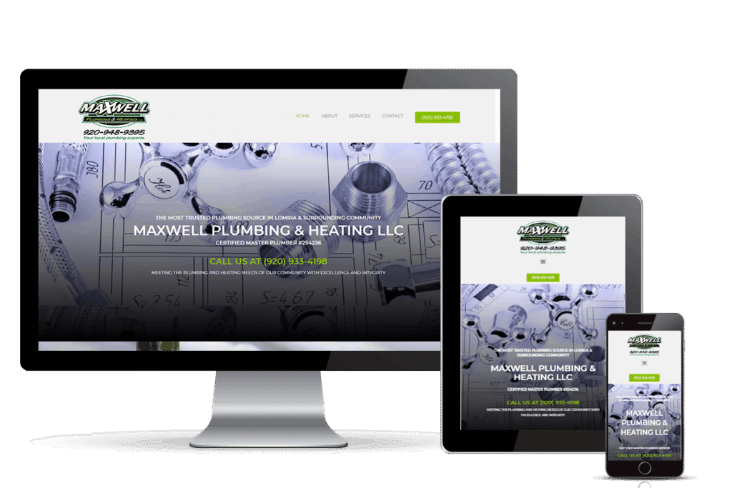 Maxwell Plumbing Heating LLC Lomira Wisconsin banner home page.png