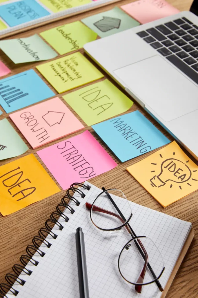 paper stickers with business strategy laptop and 2023 11 27 04 54 46 utc.webp